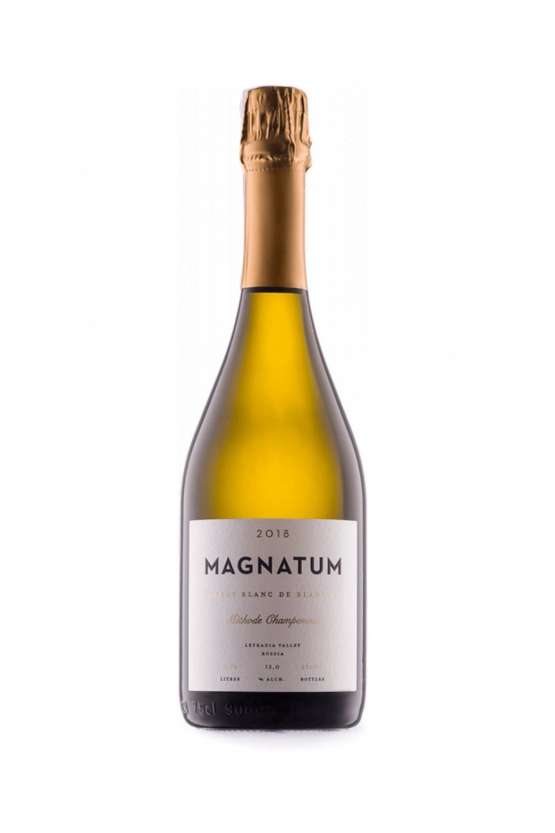 Игристое вино Магнатум, белое, брют, 0.75л